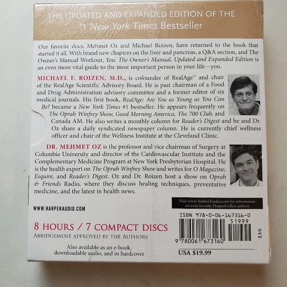 YOU: The Owner's Manual, Updated and Expanded Edition: An Insider's Guide. CD - Picture 2 of 2